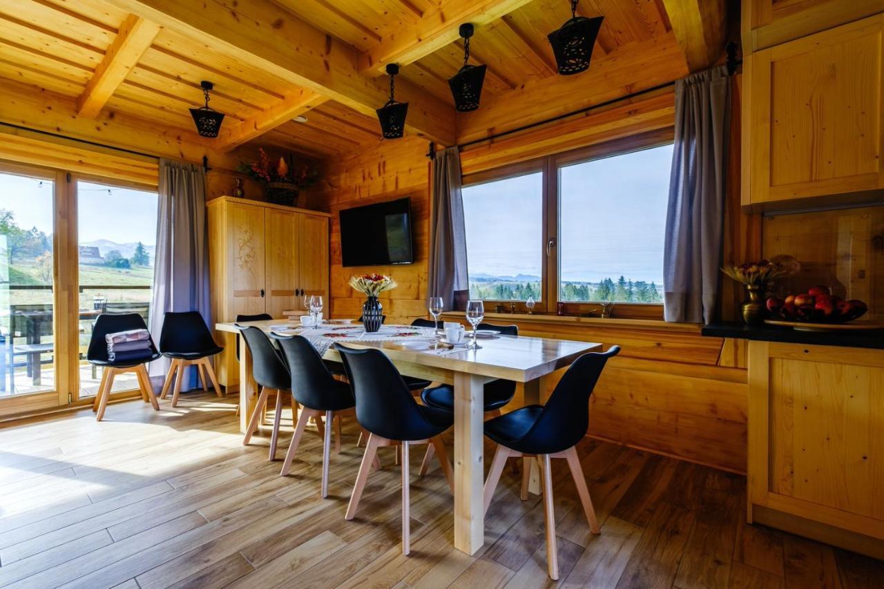 Góralski domek z bali SAŁAS Ząb Zewnętrze zdjęcie